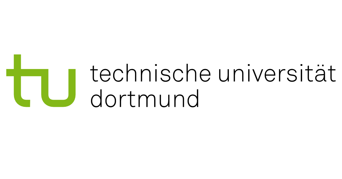 Das Bild zeigt das Logo der Technischen Universität Dortmund in Grün und Schwarz.